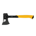 DEWALT 20 oz camp axe with wooden handle, showing its sturdy blade and ergonomic design for camping and outdoor tools.