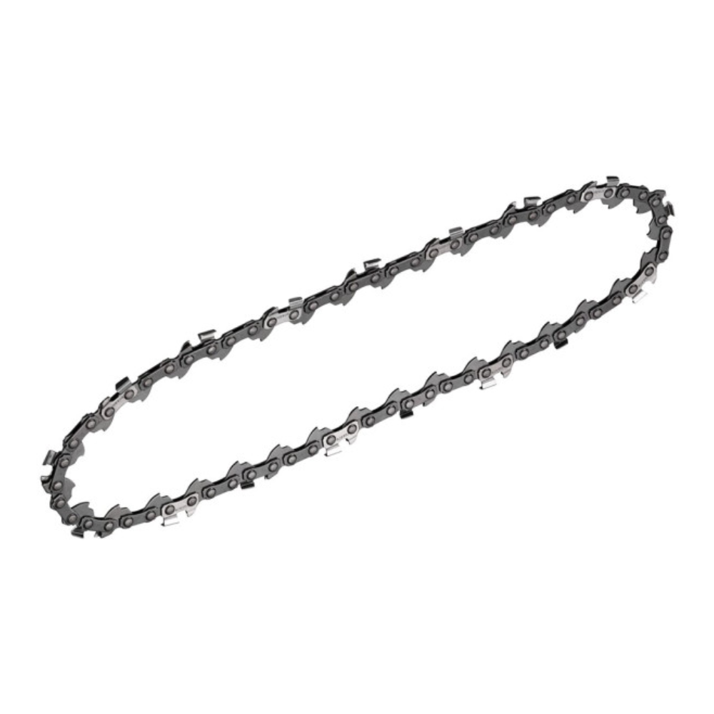 DEWALT 20cm chainsaw chain with sharp cutting links, designed for durability and efficient wood cutting in power tools.