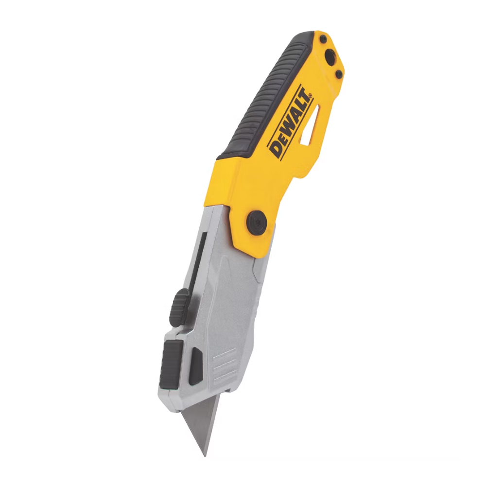 DEWALT FOLDING AUTOLOCK RETRACTABLE BLADE UTILITY KNIFE - CARDED