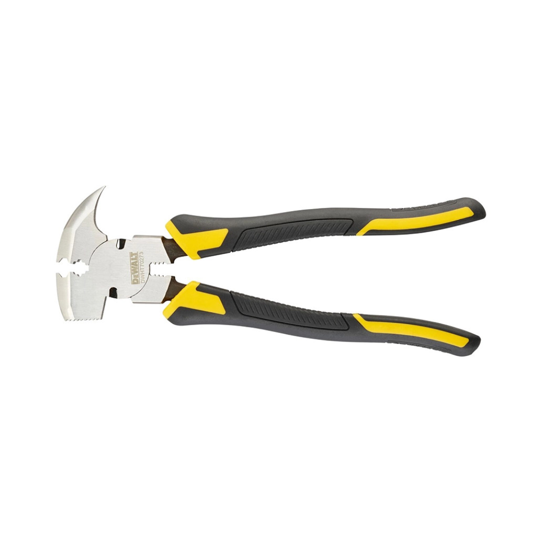DEWALT fencing pliers tool with ergonomic handle and robust construction, ideal for fencing and wire work.